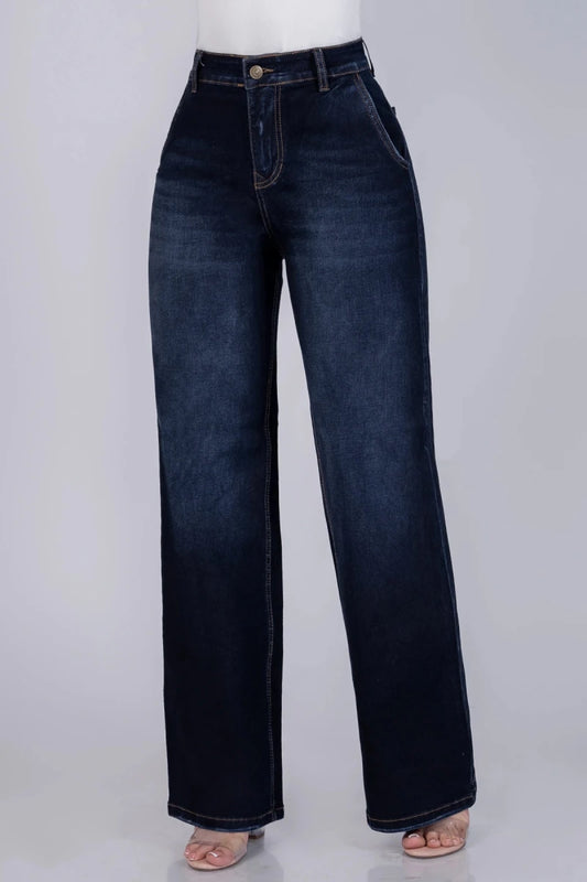 Jeans Bota Recta Strech Mujer L6069 - Jeans Colombia GUETHE08