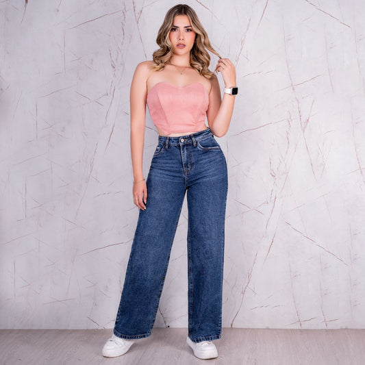 Jeans Bota Recta Rígido Mujer R5033 - Guethe08 | Fábrica de Jeans