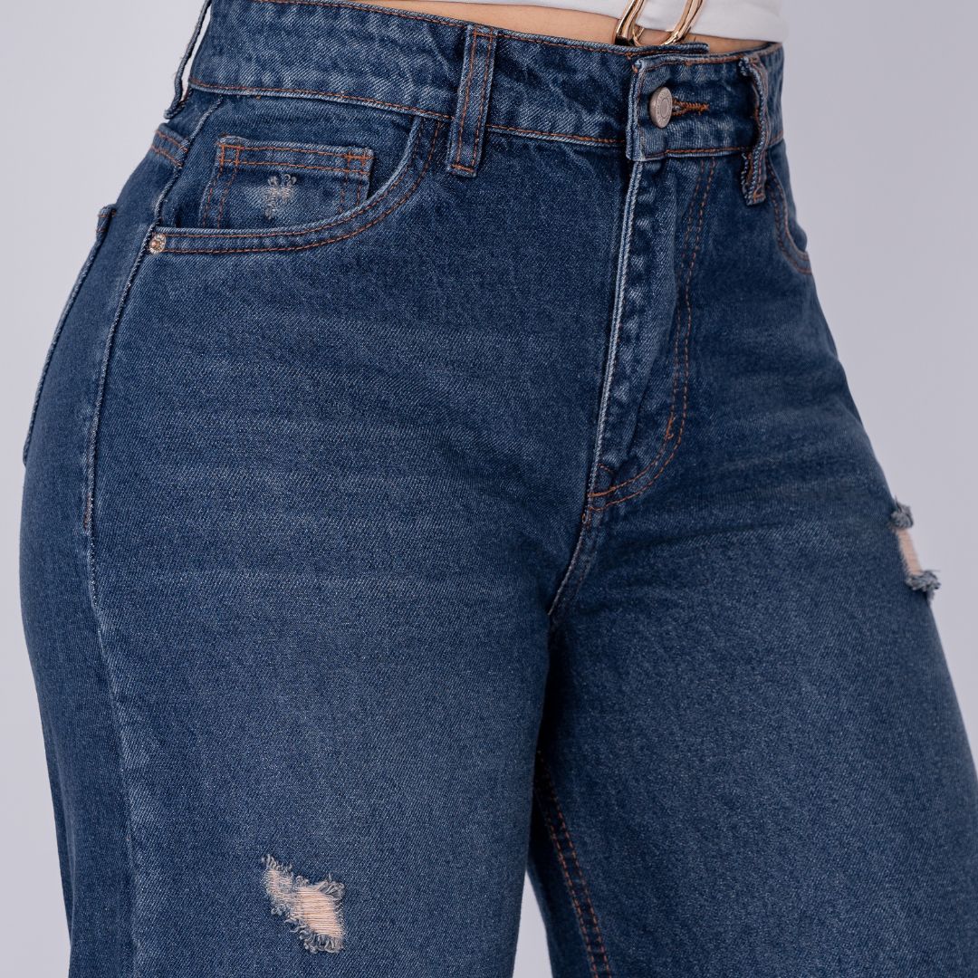 Jeans Bota Recta Rígido Mujer R5034 - Guethe08 | Fábrica de Jeans