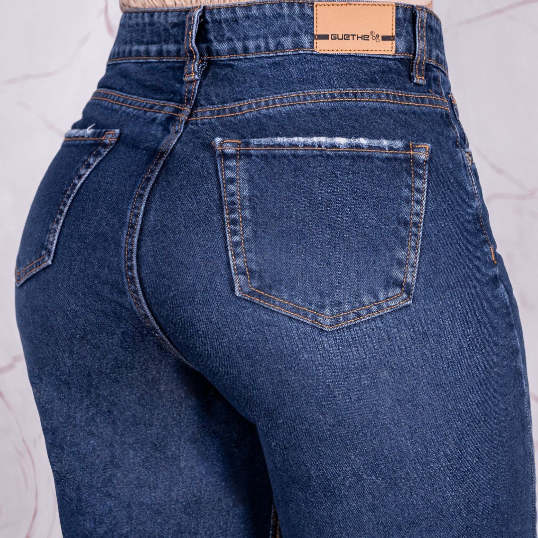 Jeans Bota Recta Rígido Mujer R5035 - Guethe08 | Fábrica de Jeans