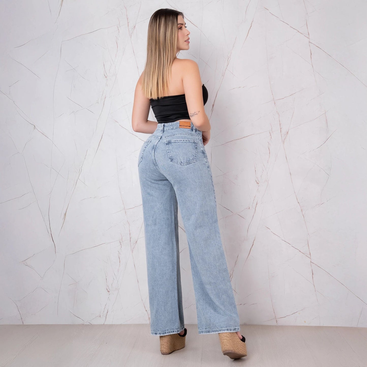 Jeans Bota Recta Rígido Mujer R5044 - Guethe08 | Fábrica de Jeans
