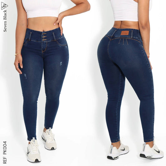 Jeans Mujer Pretina Ancha PK004 - Guethe08 | Fábrica de Jeans