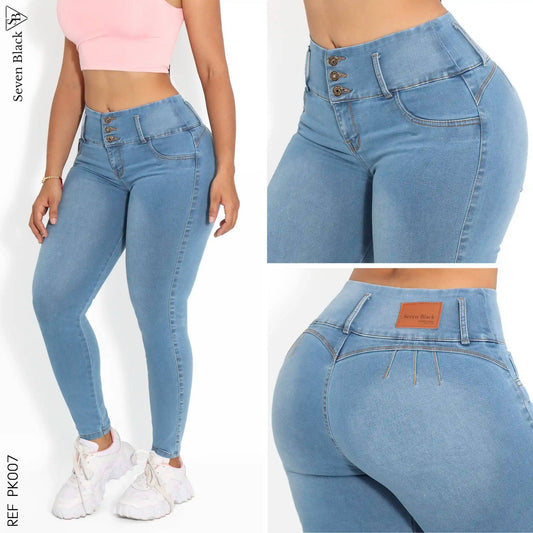Jeans Mujer Pretina Ancha PK007 - Guethe08 | Fábrica de Jeans