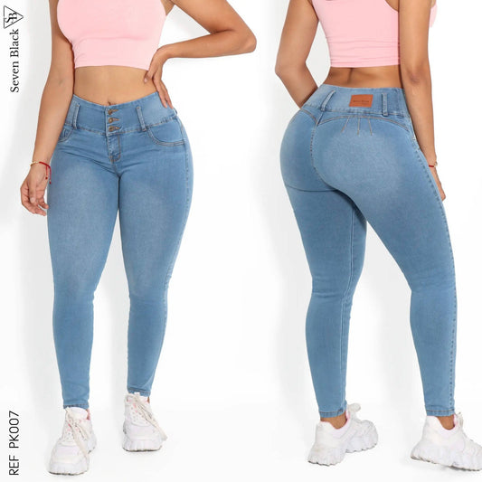 Jeans Mujer Pretina Ancha PK007 - Guethe08 | Fábrica de Jeans