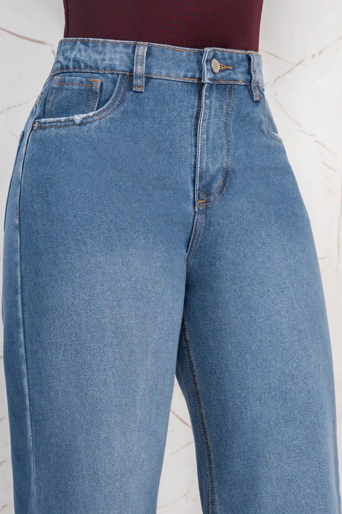 Jeans Palazzo Rígido Mujer con Mariposas R5039 - Guethe08 | Fábrica de Jeans