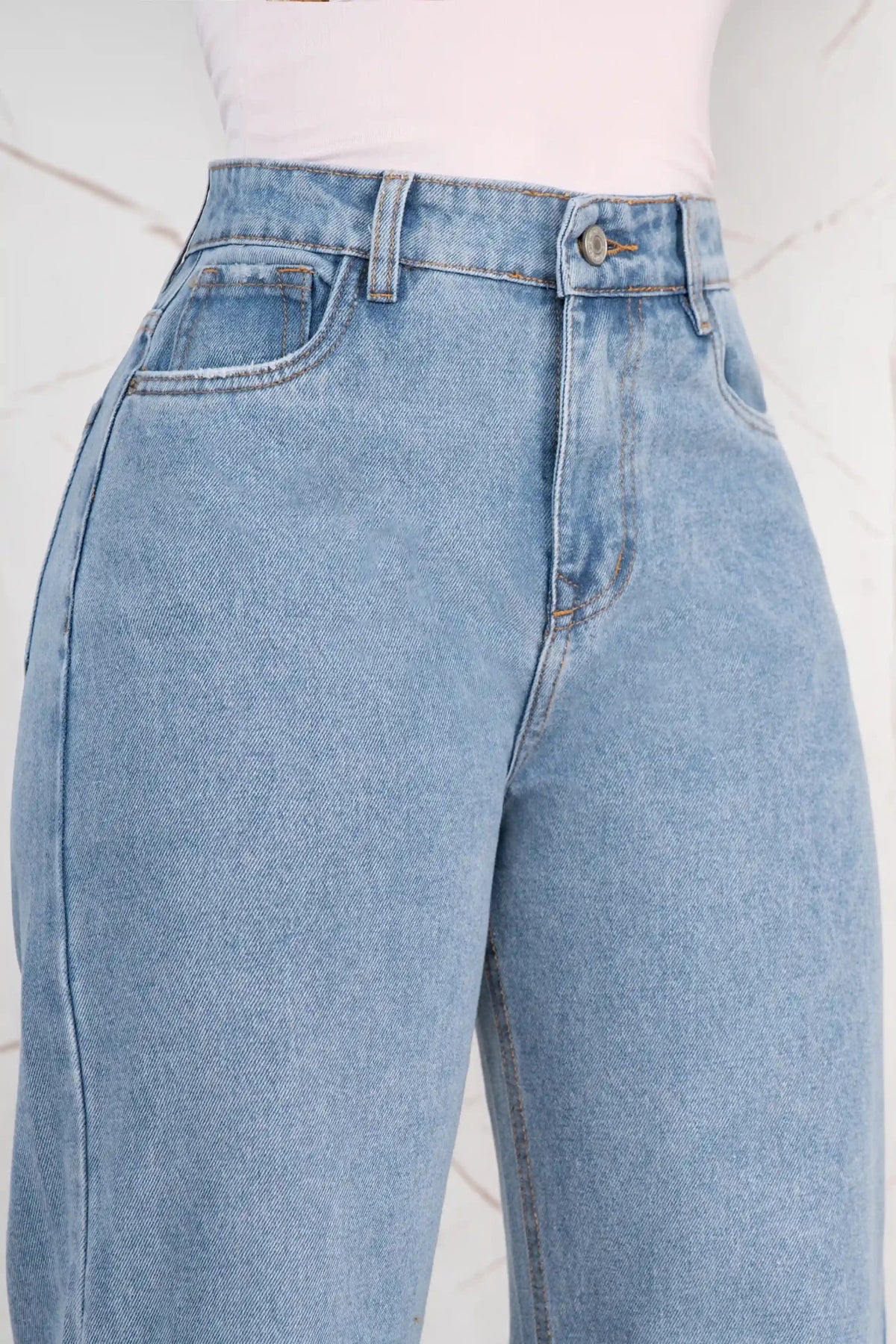 Jeans Palazzo Rígido Mujer con Mariposas R5041 - Guethe08 | Fábrica de Jeans