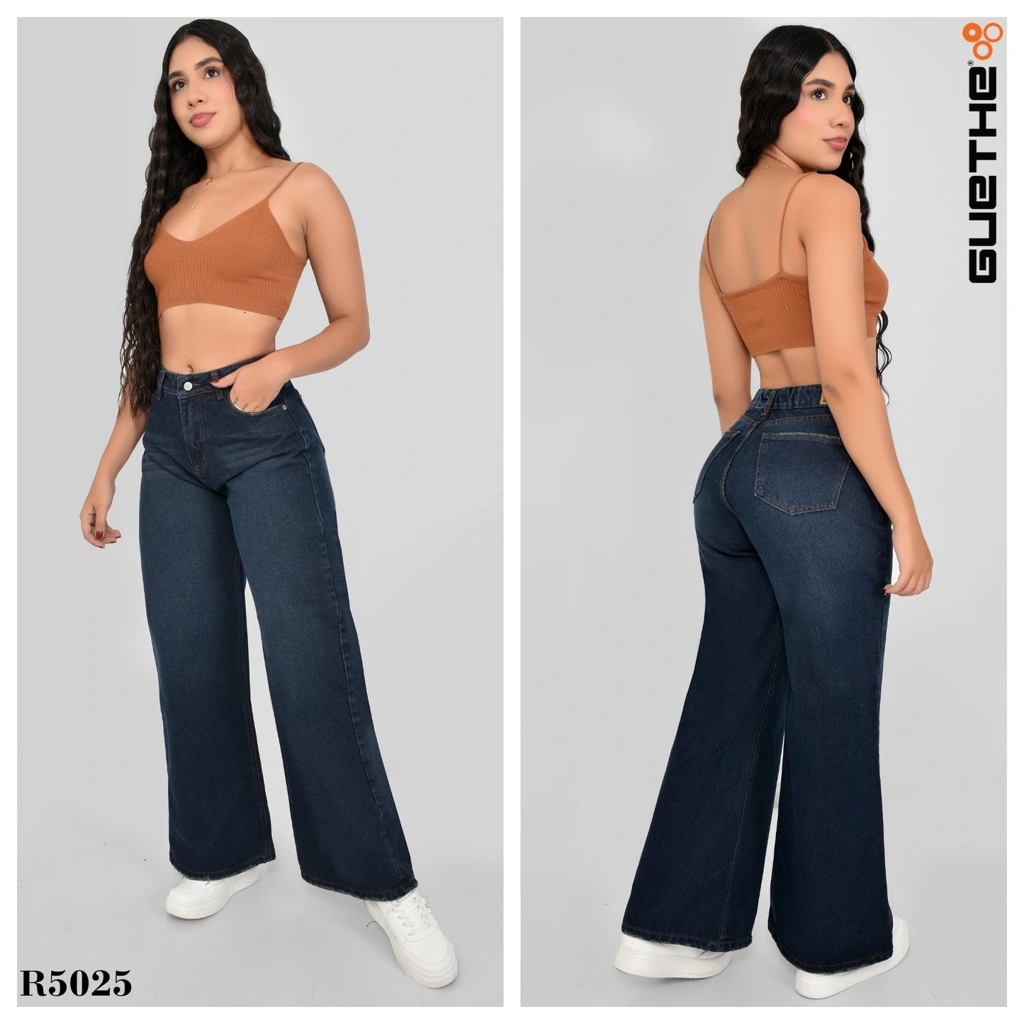 Jeans Palazzo Rígido Mujer R5025 - Guethe08 | Fábrica de Jeans