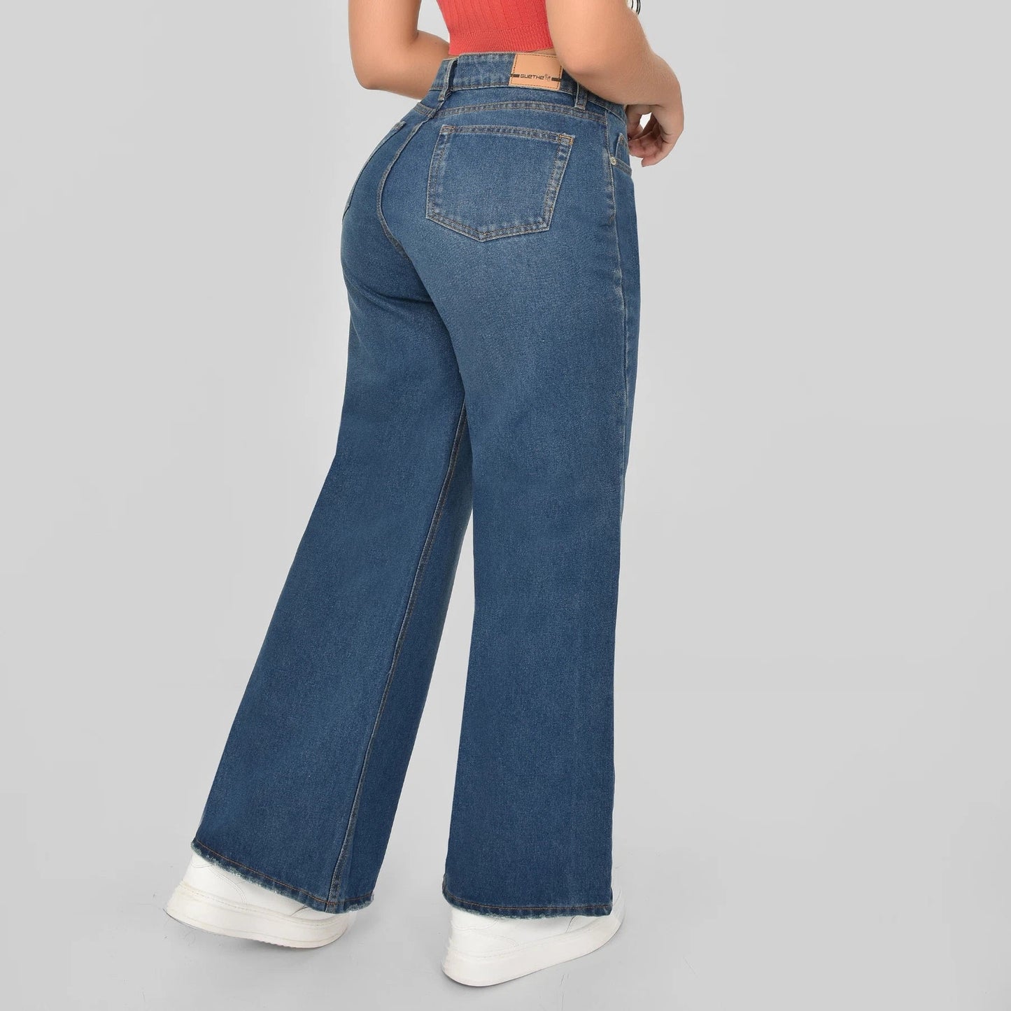 Jeans Palazzo Rígido Mujer R5027 - Guethe08 | Fábrica de Jeans