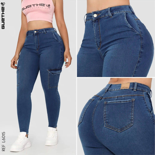 Jeans Push Up Mujer L6015 - Guethe08 | Fábrica de Jeans