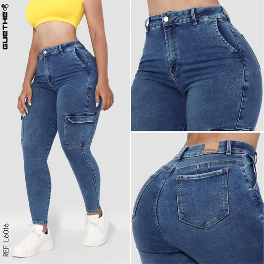 Jeans Push Up Mujer L6016 - Guethe08 | Fábrica de Jeans