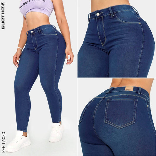 Jeans Push Up Mujer L6030 - Guethe08 | Fábrica de Jeans