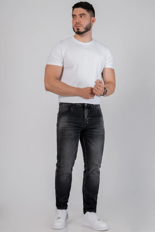 Jeans Skinny Hombre Gris P2115 - Jeans Colombianos GUETHE08