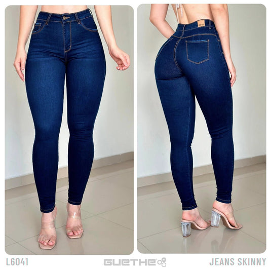 Jeans Skinny Push Up Tiro Alto L6041 - Guethe08 | Fábrica de Jeans