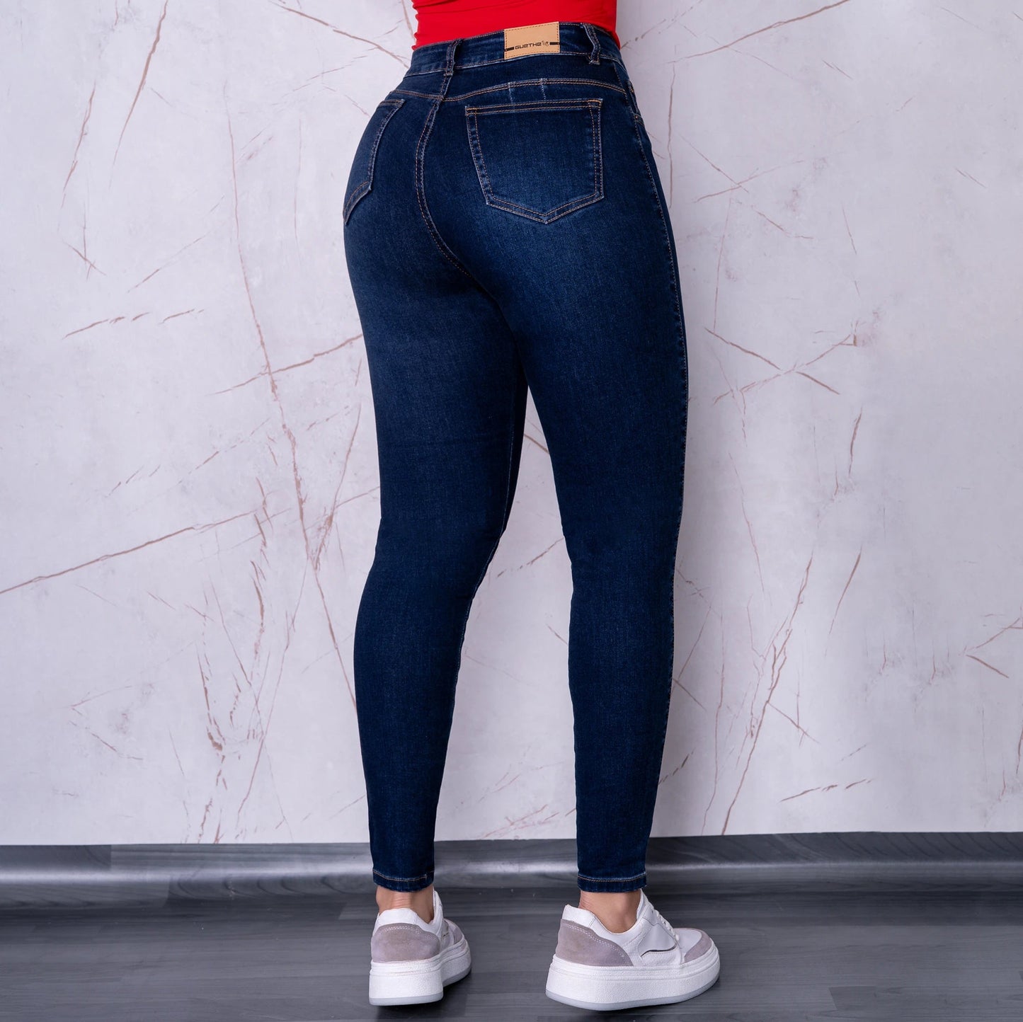 Jeans Skinny Push Up Tiro Alto L6050 - Guethe08 | Fábrica de Jeans