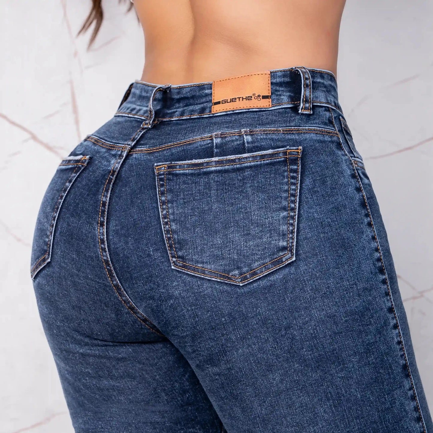 Jeans Skinny Push Up Tiro Alto L6054 - Guethe08 | Fábrica de Jeans