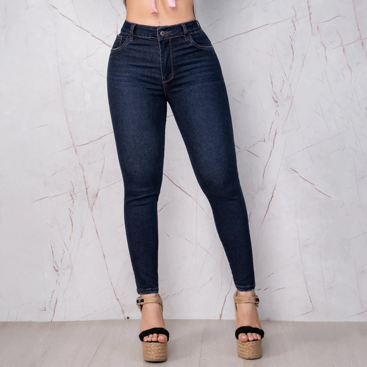 Jeans Skinny Push Up Tiro Alto L6055 - Guethe08 | Fábrica de Jeans
