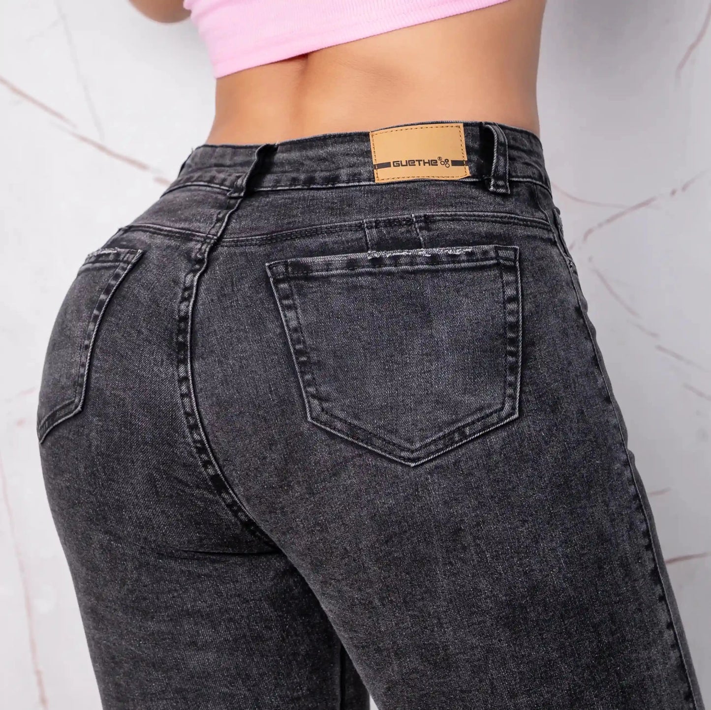 Jeans Skinny Push Up Tiro Alto L6060 - Guethe08 | Fábrica de Jeans