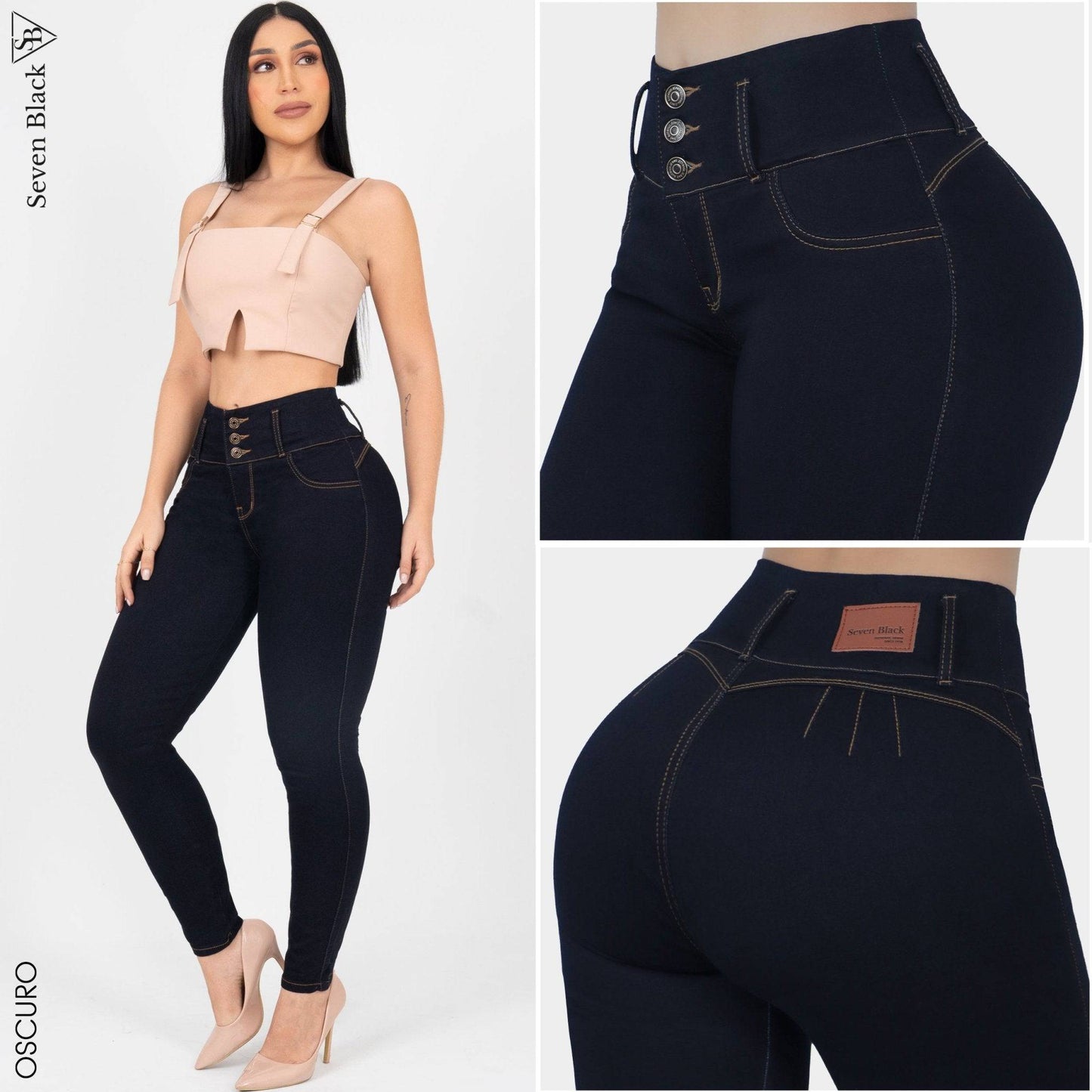 Pack Jeans Mujer Pretina Ancha PK010203 - Guethe08 | Fábrica de Jeans