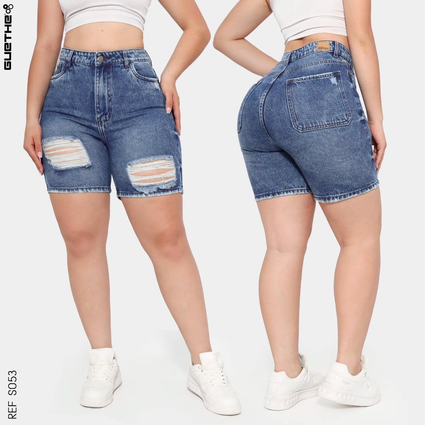 Short Rígido Bicicletero Mujer S053 - Guethe08 | Fábrica de Jeans