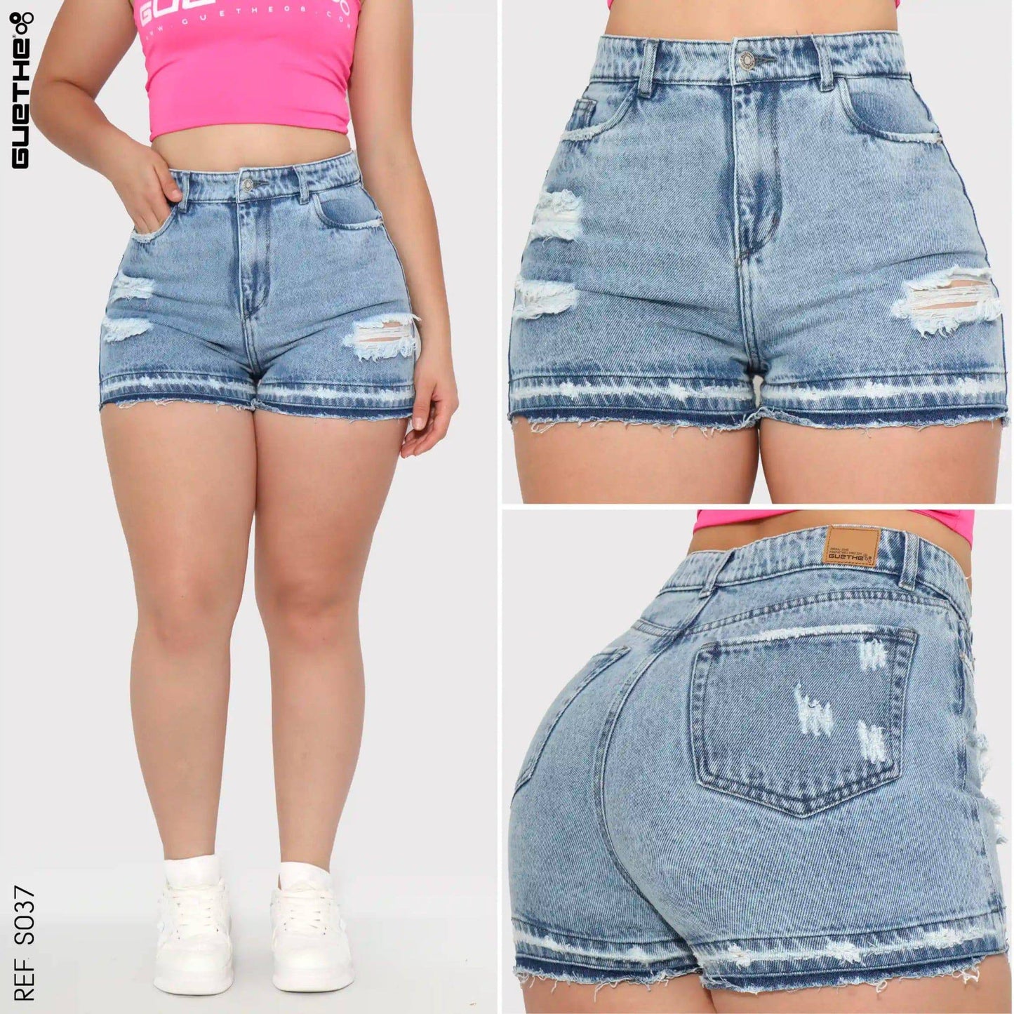 Short Rígido Playero Mujer S037 - Guethe08 | Fábrica de Jeans