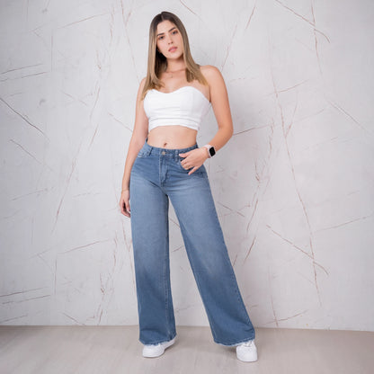 Jeans Bota Recta Rígido Mujer R5043