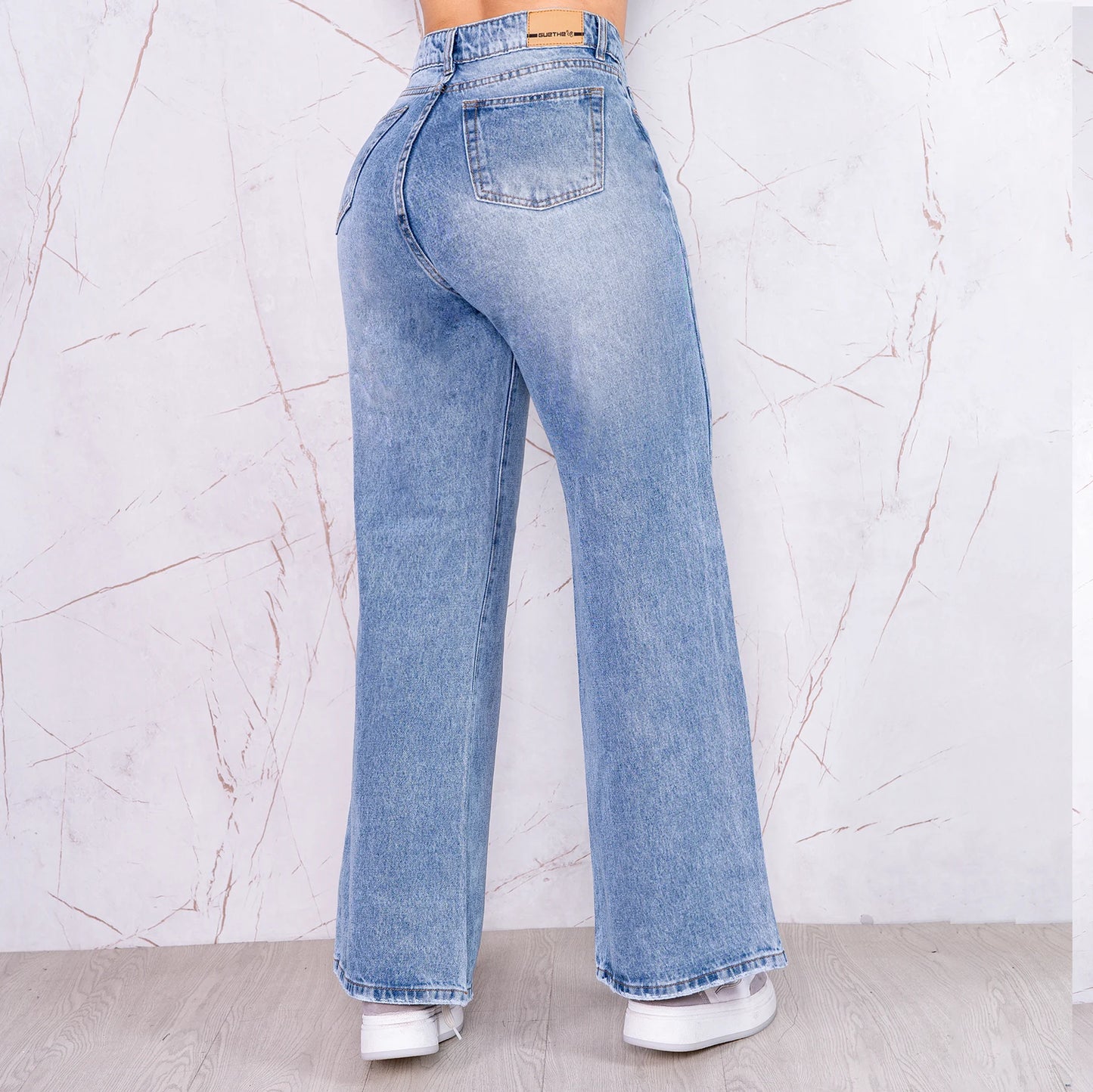 Jeans Palazzo Rigido Mujer R5021