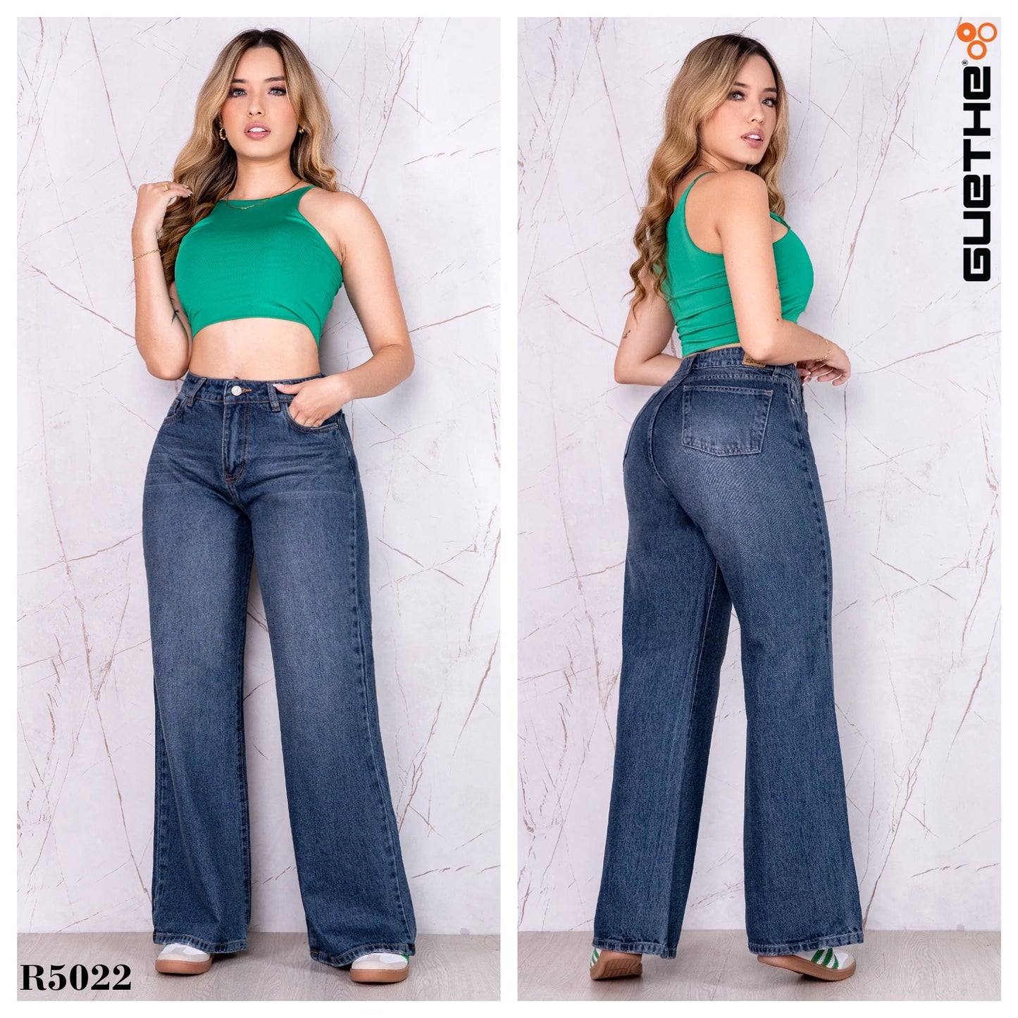 Jeans Palazzo Rigido Mujer R5022