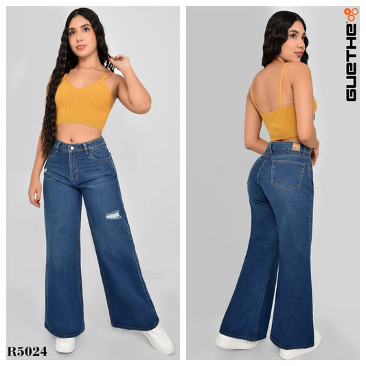 Jeans Palazzo Rigido Mujer R5024