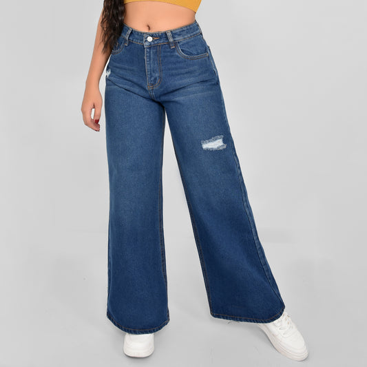Jeans Palazzo Rigido Mujer R5024