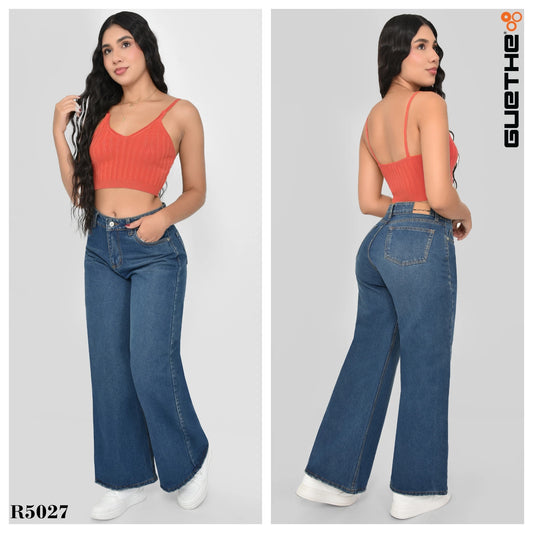 Jeans Palazzo Rigido Mujer R5027