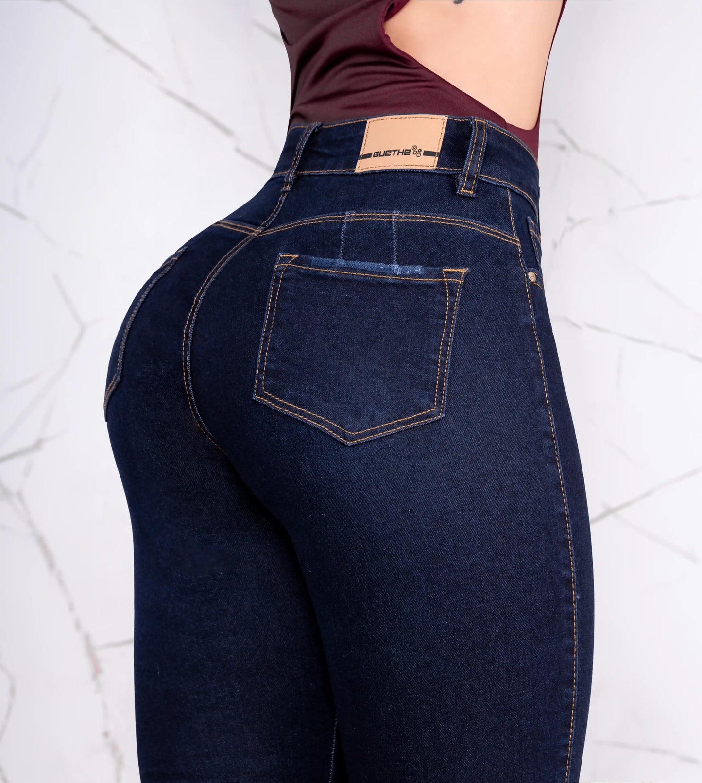 Jeans Skinny Push Up Tiro Alto L6059