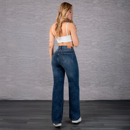 Jeans Bota Recta Strech Mujer L6067