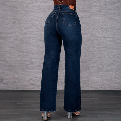 Jeans Bota Recta Strech Mujer L6068