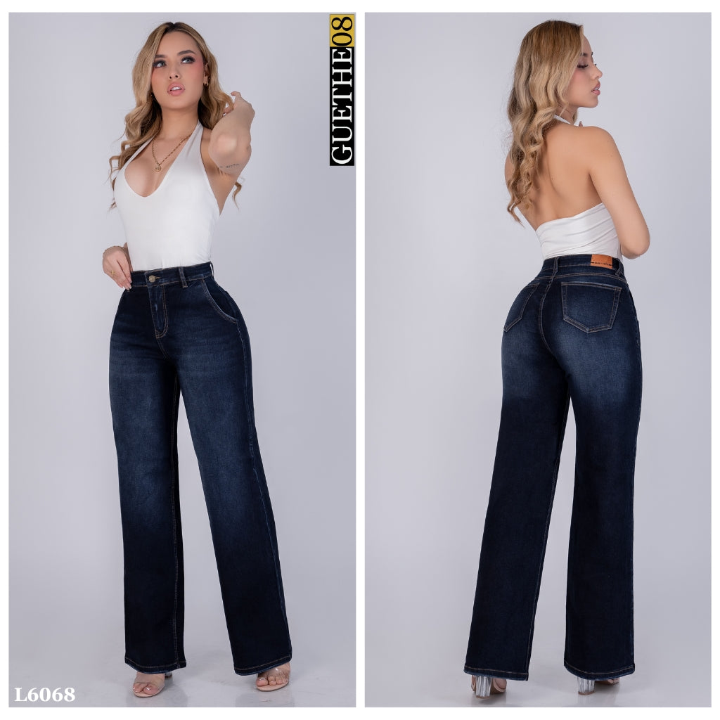 Jeans Bota Recta Strech Mujer L6069