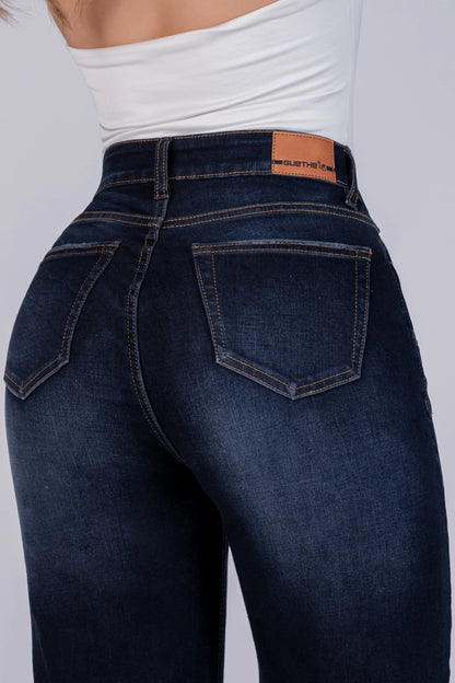 Jeans Bota Recta Strech Mujer L6069