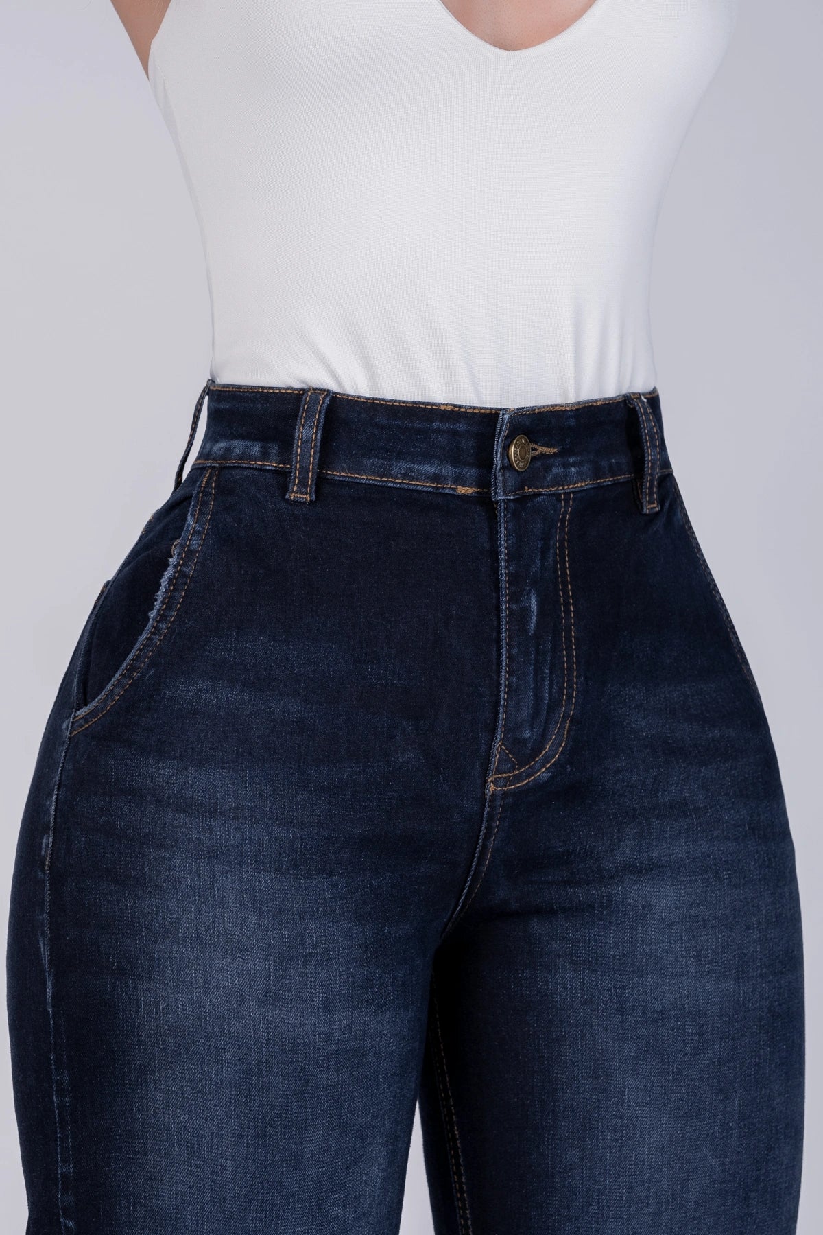 Jeans Bota Recta Strech Mujer L6069