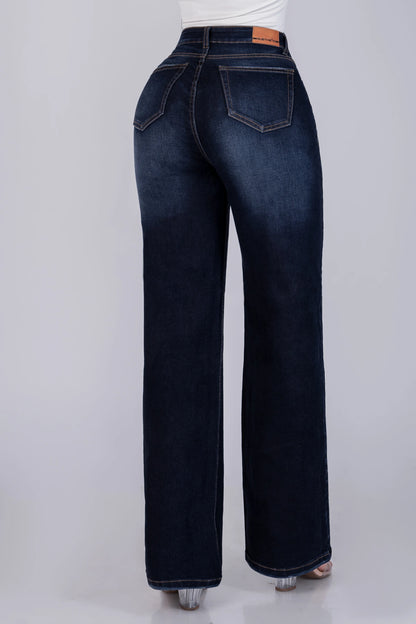 Jeans Bota Recta Strech Mujer L6069