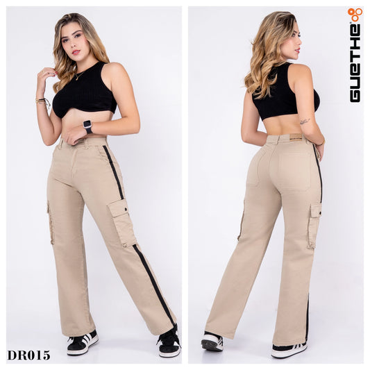 Pantalon Drill Cargo DR015