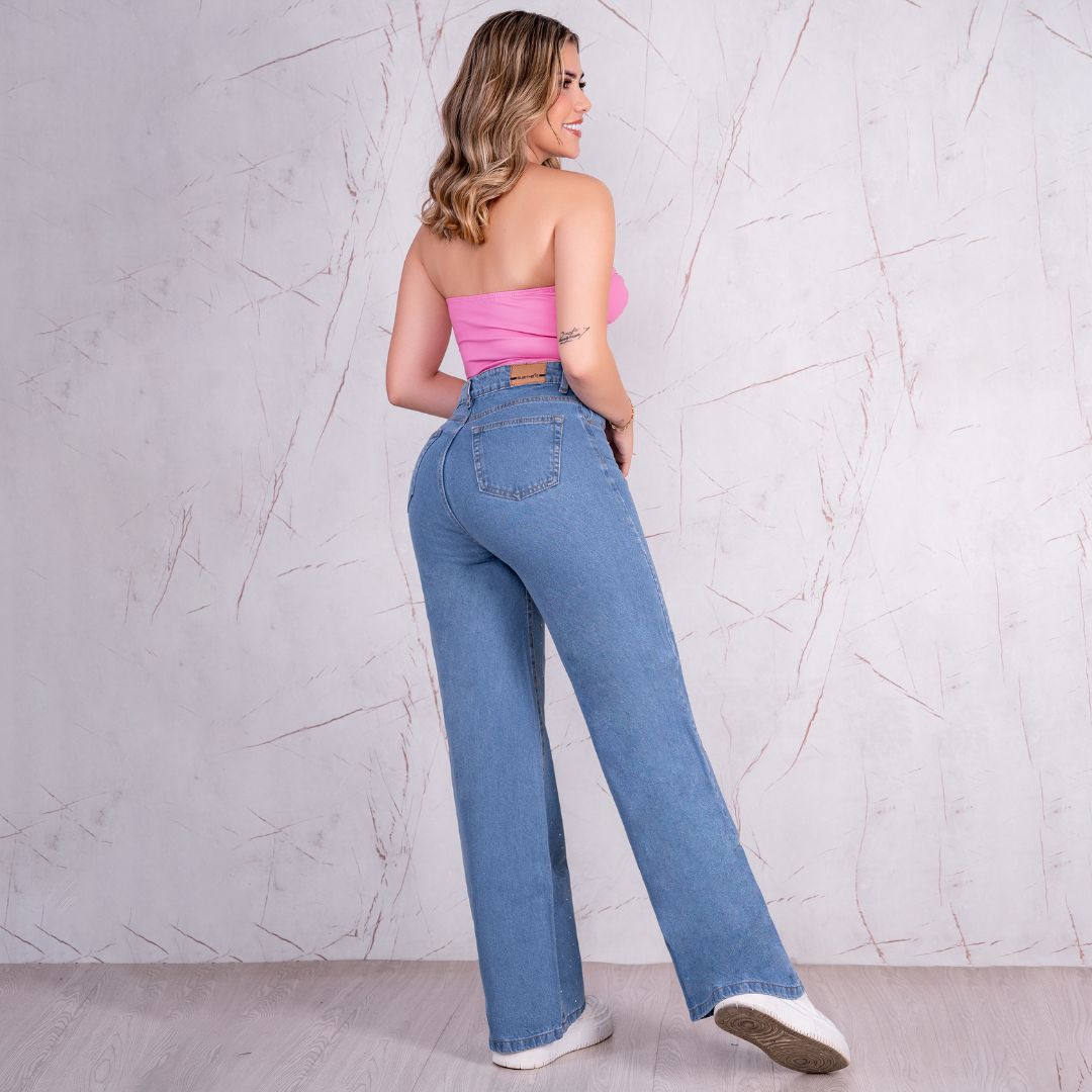 Jeans Bota Recta Rígido Mujer R5038 - Guethe08 | Fábrica de Jeans