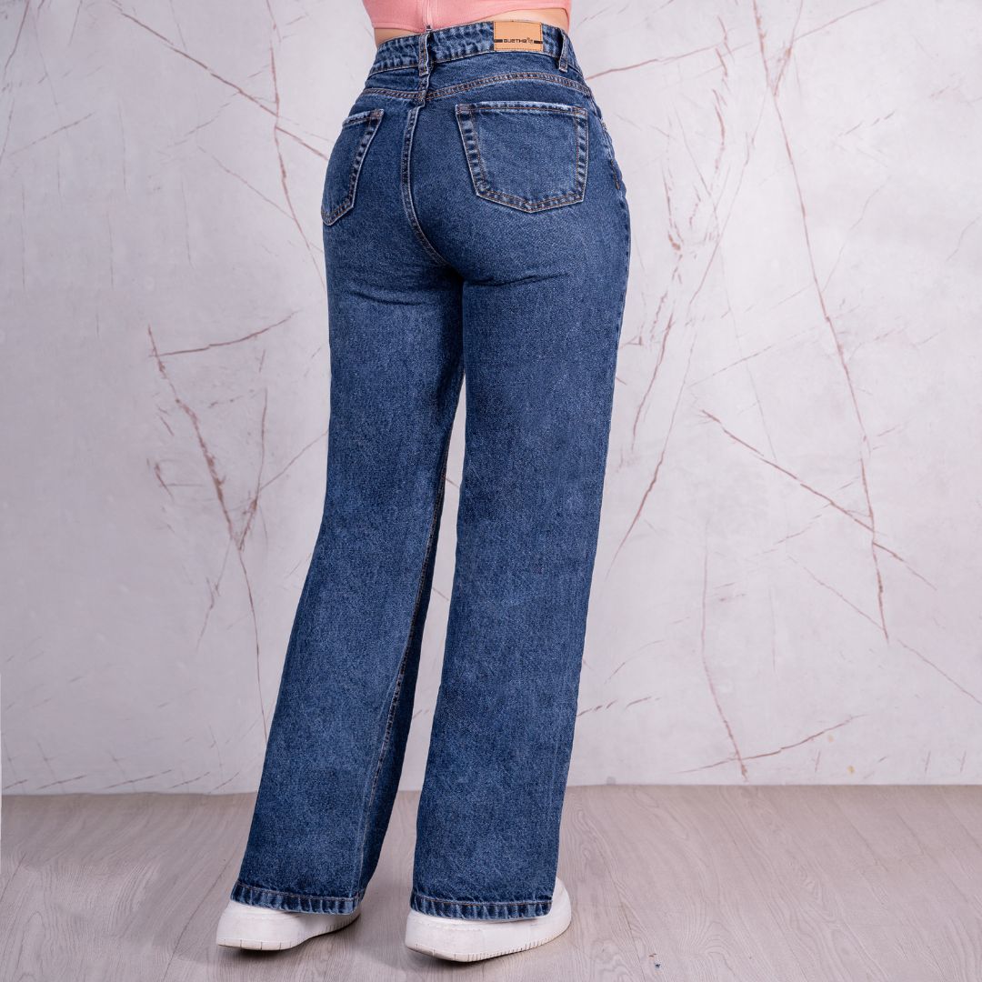 Jeans Bota Recta Rígido Mujer R5033 - Guethe08 | Fábrica de Jeans