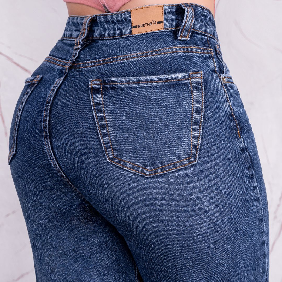 Jeans Bota Recta Rígido Mujer R5033 - Guethe08 | Fábrica de Jeans