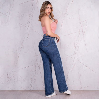 Jeans Bota Recta Rígido Mujer R5033 - Guethe08 | Fábrica de Jeans