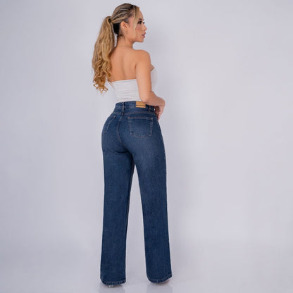 Jeans Bota Recta Rígido Mujer R5034 - Guethe08 | Fábrica de Jeans