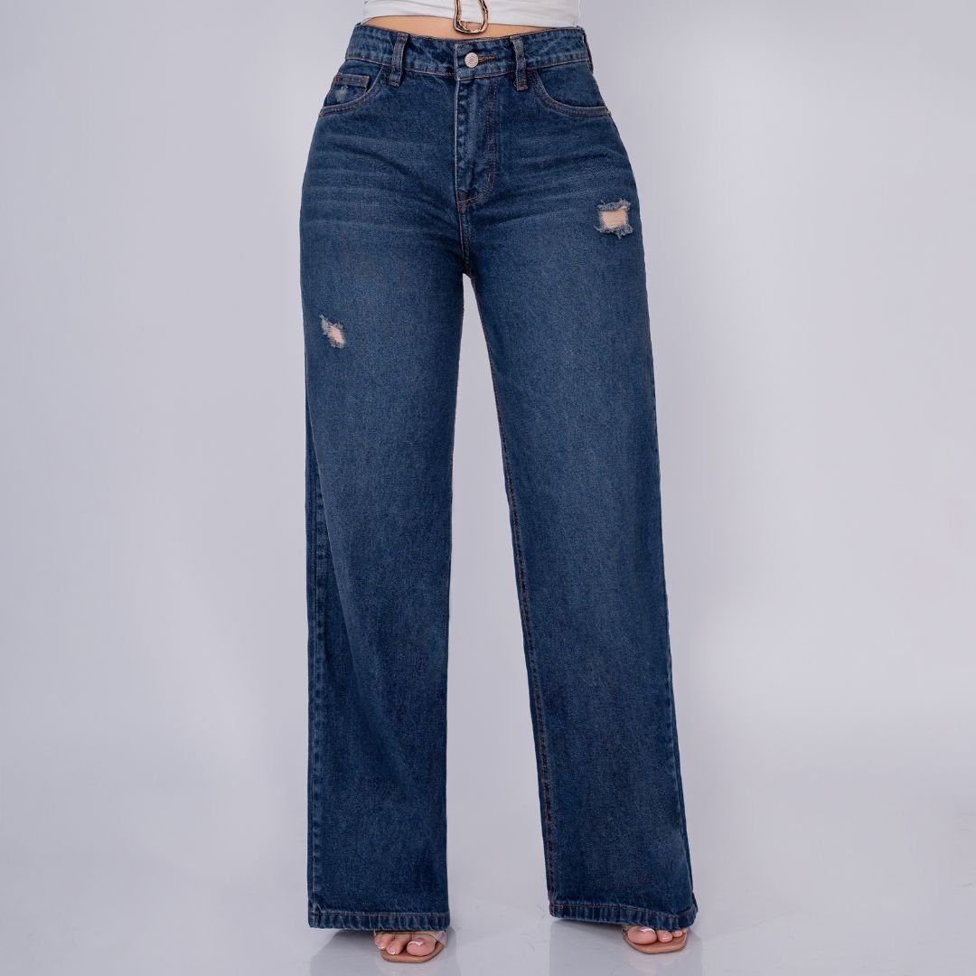 Jeans Bota Recta Rígido Mujer R5034 - Guethe08 | Fábrica de Jeans