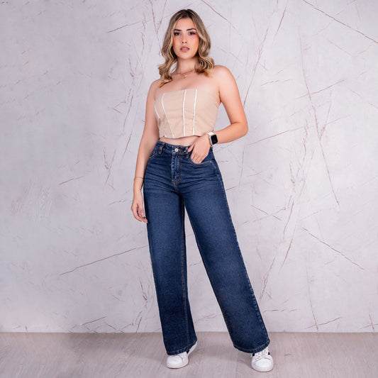 Jeans Bota Recta Rígido Mujer R5035 - Guethe08 | Fábrica de Jeans