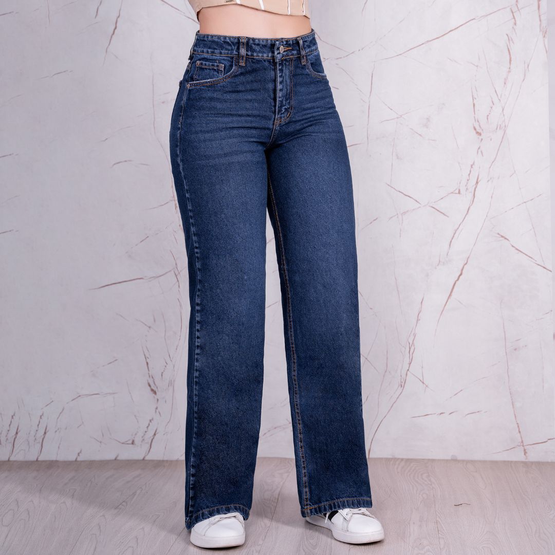 Jeans Bota Recta Rígido Mujer R5035 - Guethe08 | Fábrica de Jeans