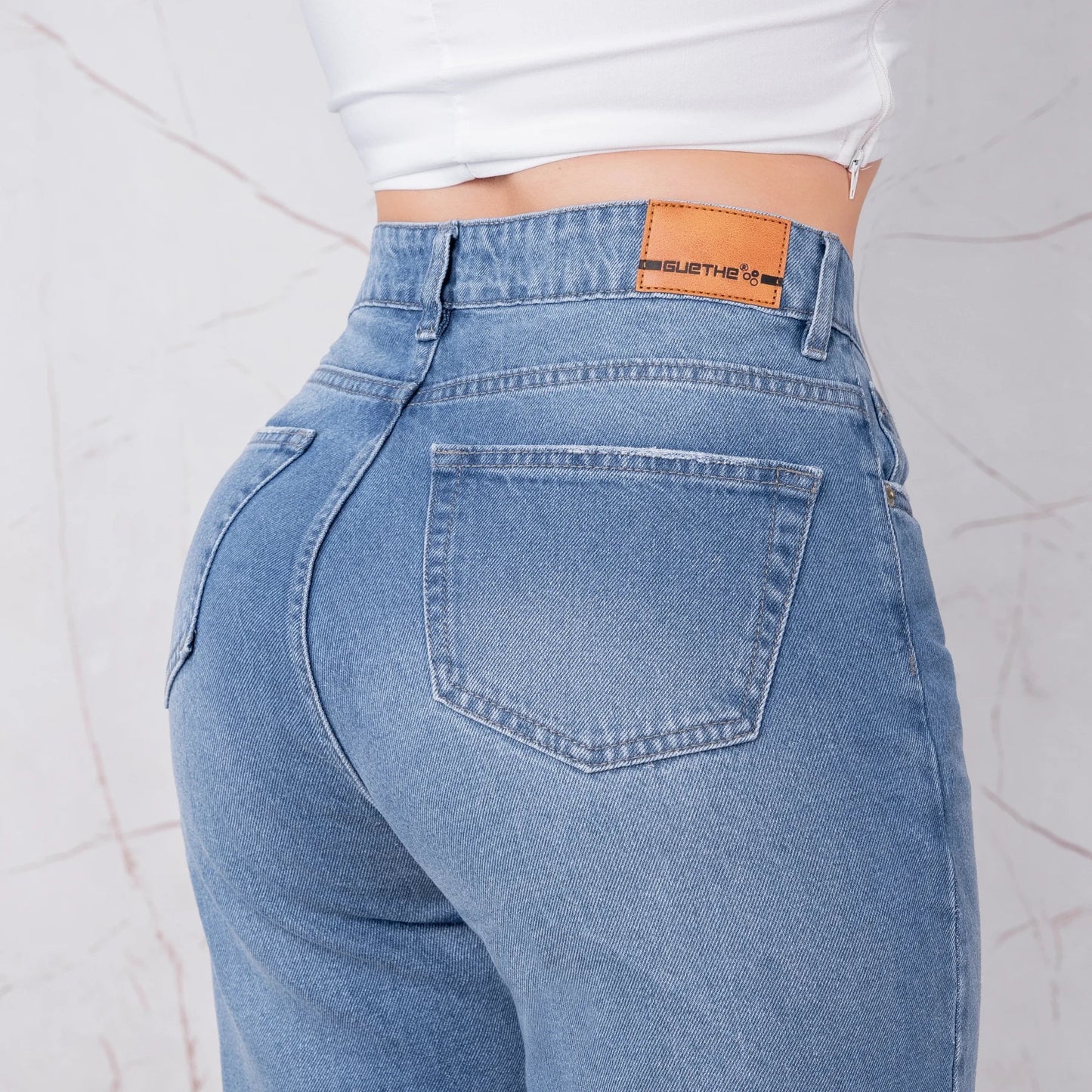 Jeans Bota Recta Rígido Mujer R5043 - Guethe08 | Fábrica de Jeans