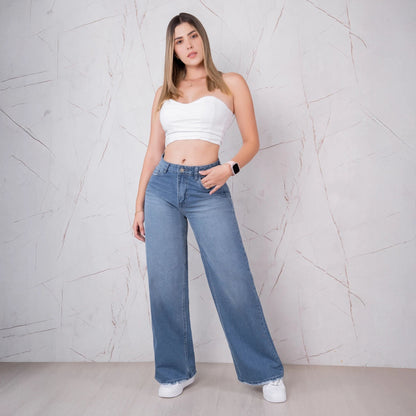 Jeans Bota Recta Rígido Mujer R5043 - Guethe08 | Fábrica de Jeans