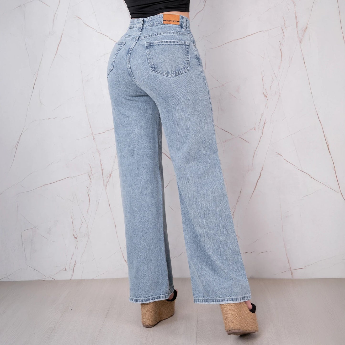 Jeans Bota Recta Rígido Mujer R5044 - Guethe08 | Fábrica de Jeans