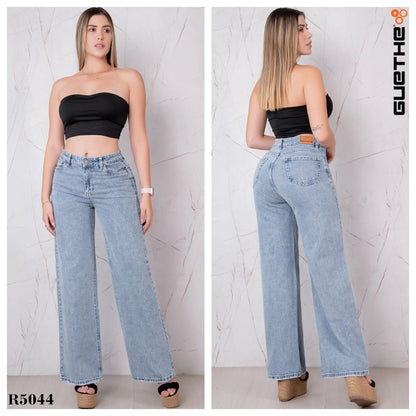 Jeans Bota Recta Rígido Mujer R5044 - Guethe08 | Fábrica de Jeans